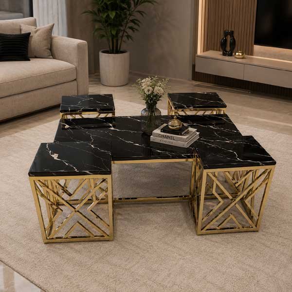 5 Piece Center Imported Tables- bedroom furniture pakistan