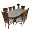 8 Chairs Dining Table Set