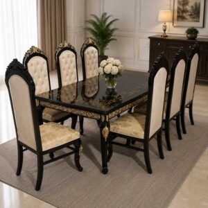 8 Chairs Luxury Dining Table Set- bedroom furniture pakistan