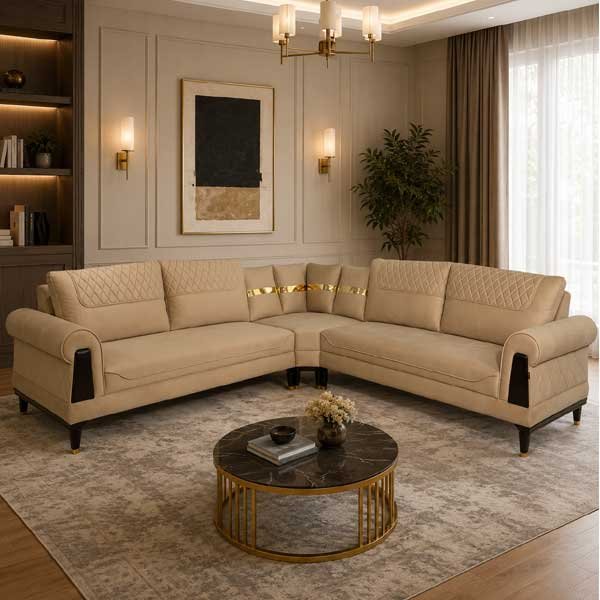 8-Seater-L-Shape-Sofa---bed 8 Seater L Shape Sofa - bedroom furniture pakistan