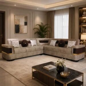 Cushion Haven 7 Seater L Shape Sofa - bedroom furniture pakistan