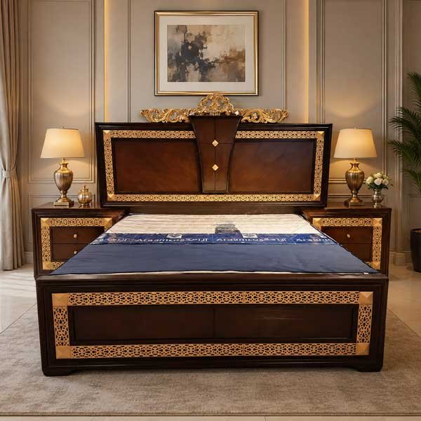 Luxe Frame Bed Set for Room - bedroomfurniture.com.pk