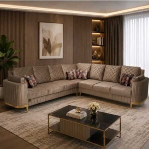 Luxury L Shape Sofa - bedroom furniture pakistan