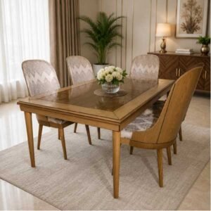Majestic 6 Chair Dining Table Set- bedroom furniture pakistan