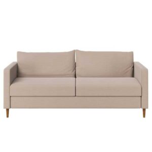 Mid Century Beige Living Room Sofa Set