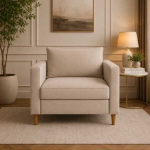 Mid Century Single Seater Sofa - bedroom furniture pakistan