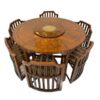 Space-Smart Dining Table with 6 Chairs