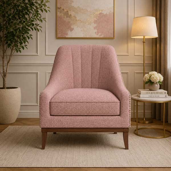 Tranquil Tea Pink Sofa Chair - bedroom furniture pakistan