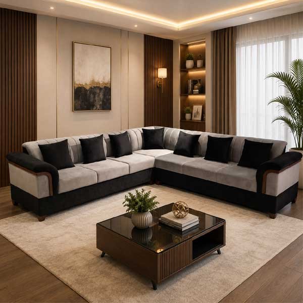 Urban L Shape Sofa - bedroom furniture pakistan